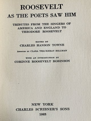 Roosevelt as the Poets Saw Him