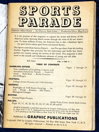Sports Parade, Fall 1948