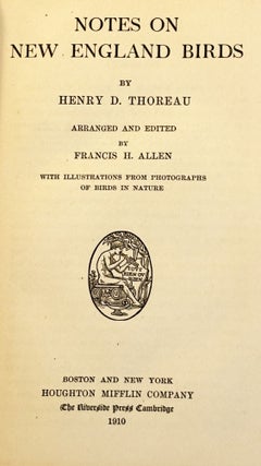 Notes on New England Birds