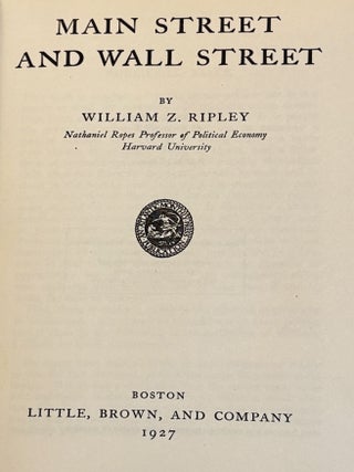 Main Street and Wall Street