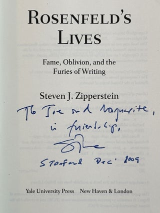 Rosenfeld's Lives, Fame, Oblivion, and the Furies of Writing