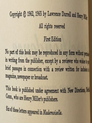 A Private Correspondence