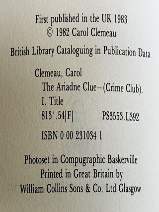 The Ariadne Clue