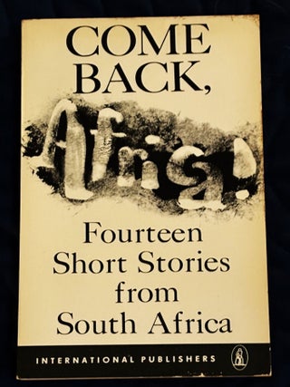 Item #81014 Come Back, Africa! Herbert L. Shore, Megchelina Shore-Bos