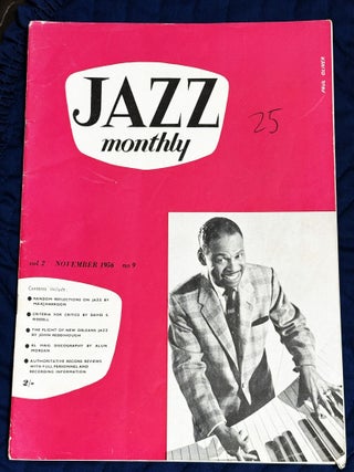 Item #81269 Jazz Monthly, November 1956, Earl Hines cover. Albert J. McCarthy