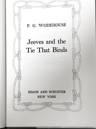 Jeeves & the Tie that Binds