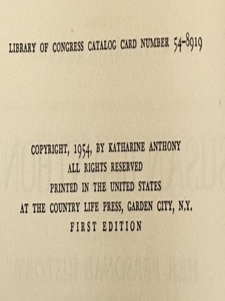 Susan B. Anthony, Her Personal History and Her Era