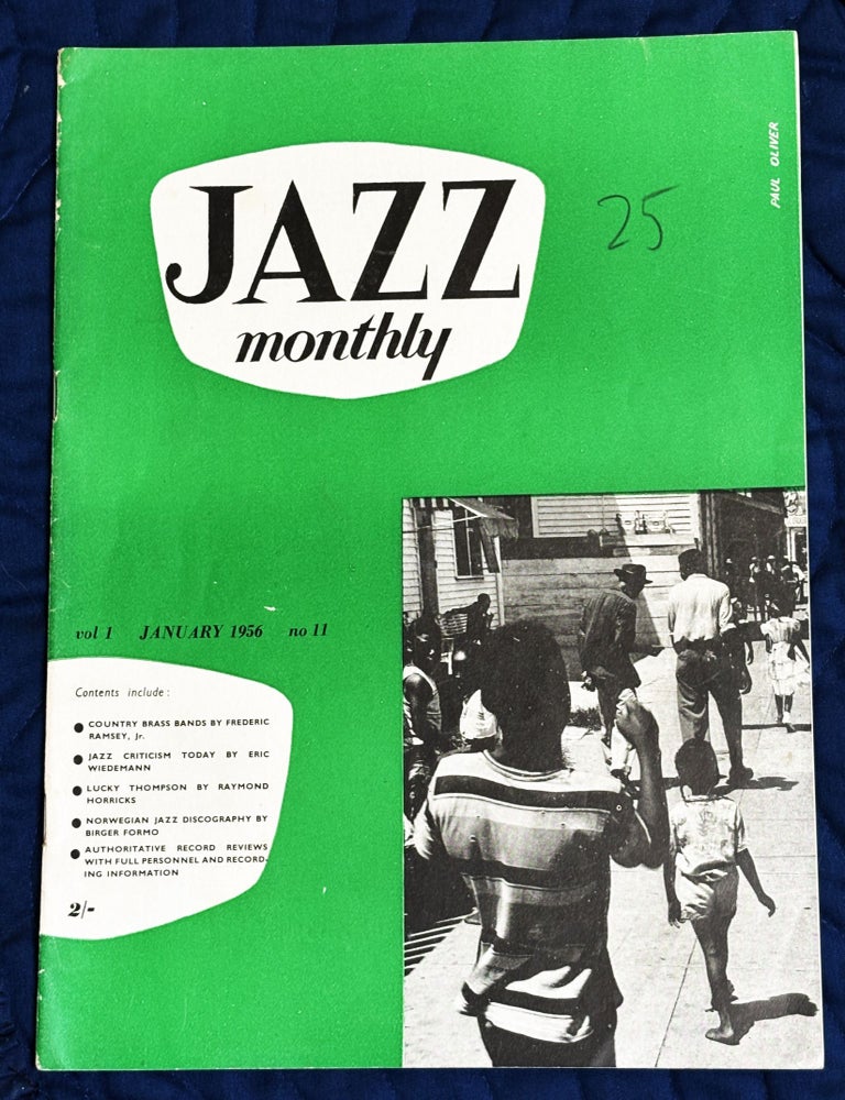 Item #82390 Jazz Monthly, The Magazine of Intelligent Jazz Appreciation, January 1956, Volume 1, Number 11. Albert J. McCarthy.