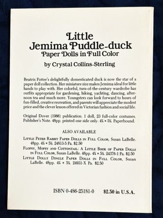 Little Jemima Puddle-duck Paper Dolls in Full Color