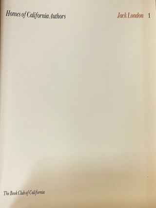 Homes of California Authors. Keepsake for 1967 from The Book Club of California. 12 Folders Complete.
