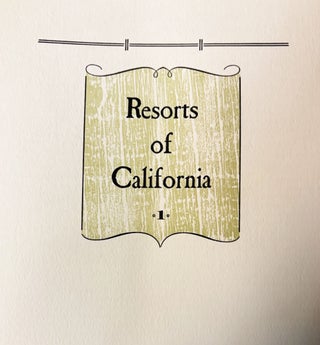 Early California Resorts. 12 Keepsakes, Complete, in Original Slipcase