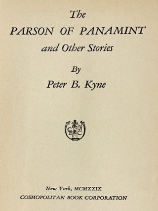 The Parson of Panamint