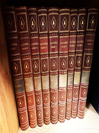 California; Pathfinders; Spanish Arcadia; The great trek; Gold days; Songs and stories; Oxcart to airplane; Land of homes; Outdoor heritage; March of industry.