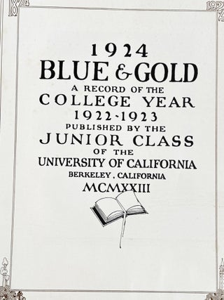 1924 Blue & Gold: A Record of the College Year 1922-1923