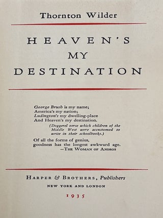 Heaven's My Destination