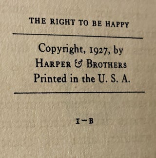 The Right to Be Happy