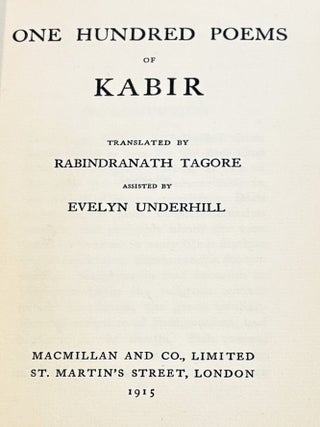 One Hundred Poems of Kabir