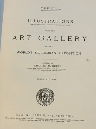 Official Illustrations from the Art Gallery of the World's Columbian Exposition