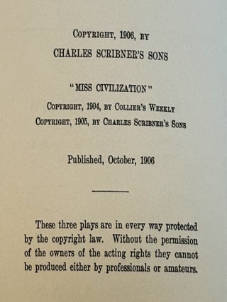Farces, The Dictator, The Galloper, "Miss Civilization"