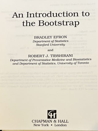 An Introduction to the Bootstrap