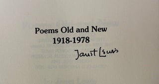 Poems Old and New 1918-1978