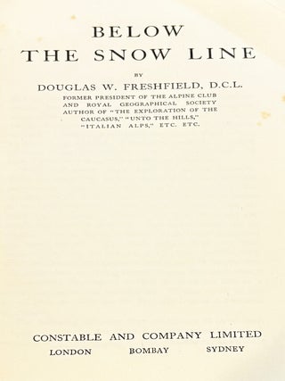 Below the Snow Line