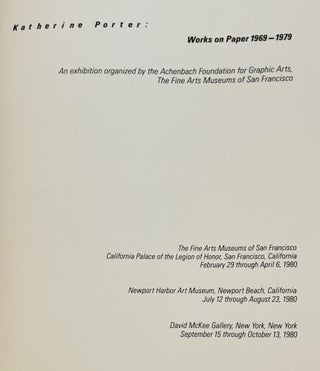 Works on Paper 1969-1979