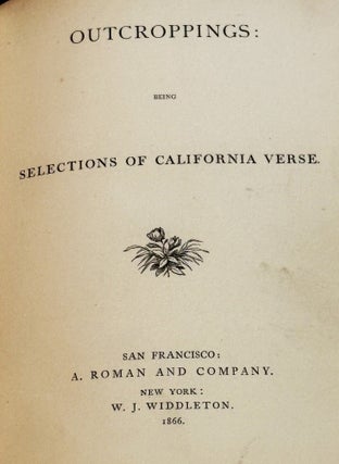 Outcroppings: Being Selections of California Verse