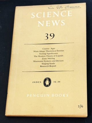 Item #85237 Science News 39. A. W. Haslett, C. H L. Goodman P. Reasbeck, E. R. Yarham, J. A....