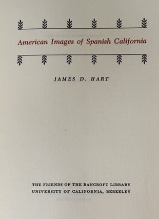 American Images of Spanish California