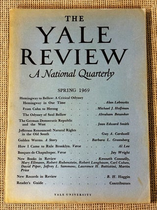 Item #85496 The Yale Review Spring 1969. J E. Palmer, others Al Lee