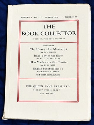 The Book Collector, Volume 1, No. 1