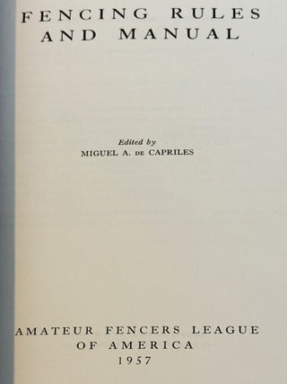 Fencing Rules and Manual