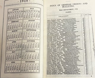 General Orders and Bulletins of War Department 1918