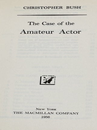 The Case of the Amateur Actor