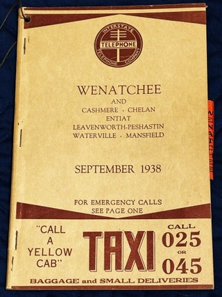 Item #86428 Wenatchee Phone Book, September 1938. Interstate Telephone Company