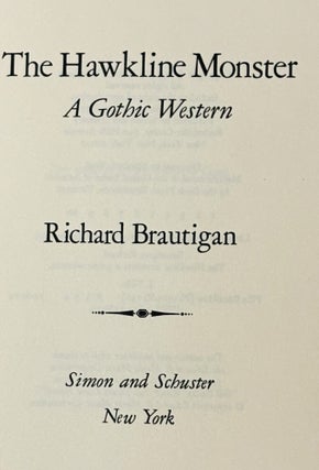 The Hawkline Monster, A Gothic Western