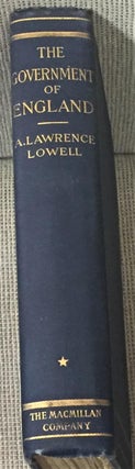 Item #E2527 The Government of England, Vol. 1. A. Lawrence Lowell