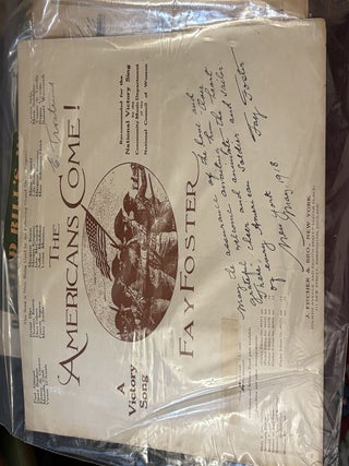 Item #E5853 The Americans Come! A Victory Song. Fay Foster
