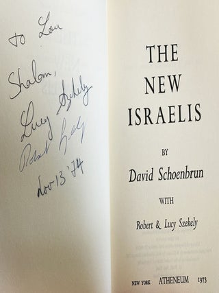 The New Israelis, a Report on the First Generation Born in Israel