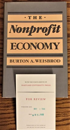 Item #E7227 The Nonprofit Economy. Burton A. Weisbrod
