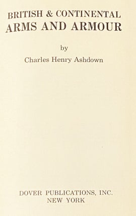 British and Continental Arms and Armour