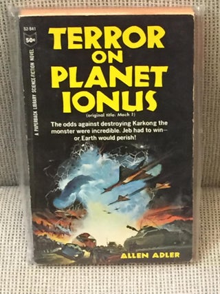 Item #E8972 Terror on Planet Ionus. Allen Adler