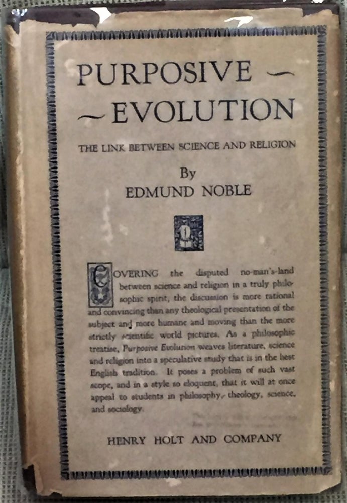 Item #E9449 Purposive Evolution. Edmund Noble.