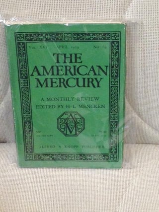 Item #E9580 The American Mercury, April 1929. H L. Mencken, James M. Cain